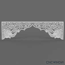 3DTMRB-1003 3D Temple Mehrab For Mandir Design Stl & Relief File Download