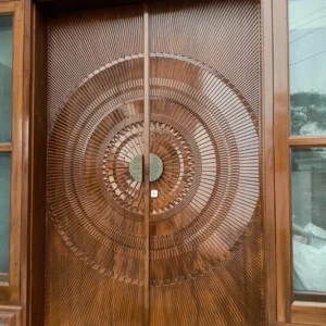 3DBMD-1001 Double Door 3D Model Letest Sagwan Door Design RLF & STL Download