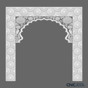 3DTMRB-1004 3D Temple Mehrab For Mandir Design Stl & Relief Download CNCadda.in