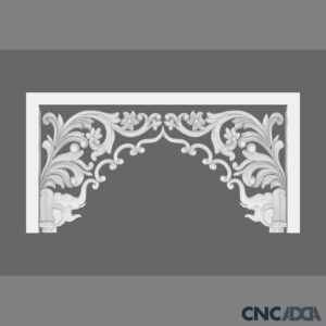 3DTMRB-1005 3D Temple Mehrab For Mandir Design STL and Relief 3D Model Download CNCadda.com