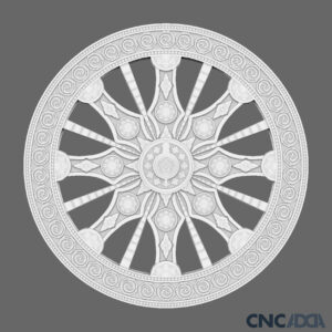 3DDECC-1215 3D Circular Round Design Model For CNC Download CNCadda.Com
