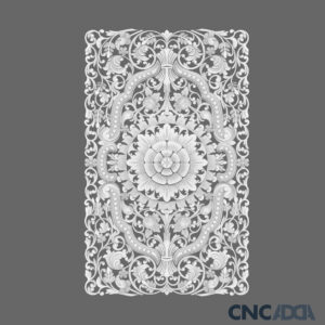 3DDECL-1004 Decorative Floral Wine Flower CNC 3D Model Relief And STL Download CNCadda.Com