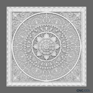 3DDSQ-1050 Square CNC Design 3D Model Artcam Relief Square File And STL Download CNCadda.Com