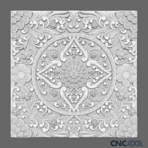 3DDSQ-1051 Square CNC Design 3D Model Artcam Relief Square File And STL Download CNCadda.Com