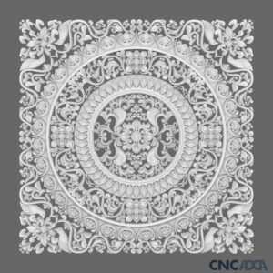3DDSQ-1052 Square CNC Design 3D Model Artcam Relief Square File And STL Download CNCadda.Com