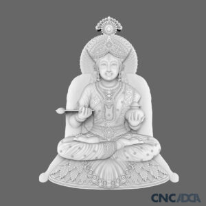 3DGOD-1116 Swaminarayan ji 3D CNC Model Artcam Relief & STL Download CNCadda.Com