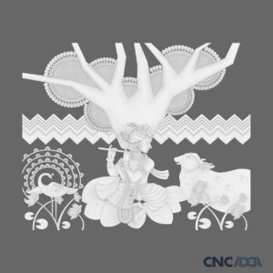 3DGOD-1118 Krishna ji 3D CNC Model Artcam Relief & STL Download CNCadda.Com