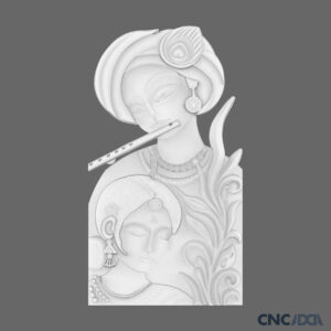 3DGOD-1119 Krishna ji 3D CNC Model Artcam Relief & STL Download CNCadda.Com