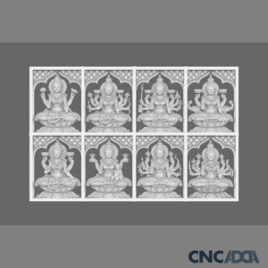 3DGOD-1120 Ashta Lakshmi ji 3D CNC Model Artcam Relief & STL Download CNCadda.Com