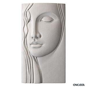 3DSTTU-1008 Women Face Statue 3D CNC Model Relief And STL Download CNCadda.Com