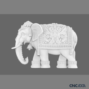 ANML-1025 Elephants 3D Model CNC Model Artcam Relief & STL File Download CNCadda.com