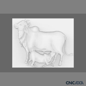 ANML-1026 Cow 3D Model CNC Model Artcam Relief & STL File Download CNCadda.com