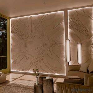 3DDECC-1218 Wall Decor (Decoration) Pattern Design CNC 3D Model Artcam Relief and STL File Download CNCadda.Com