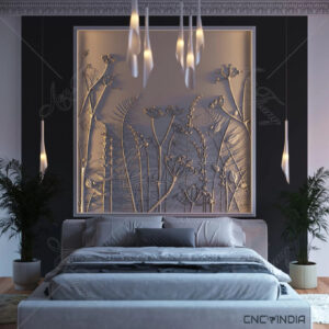 3DLFTR-1053 3D Leaf Flower Pattern STL & Relief File Download CNCadda.Com